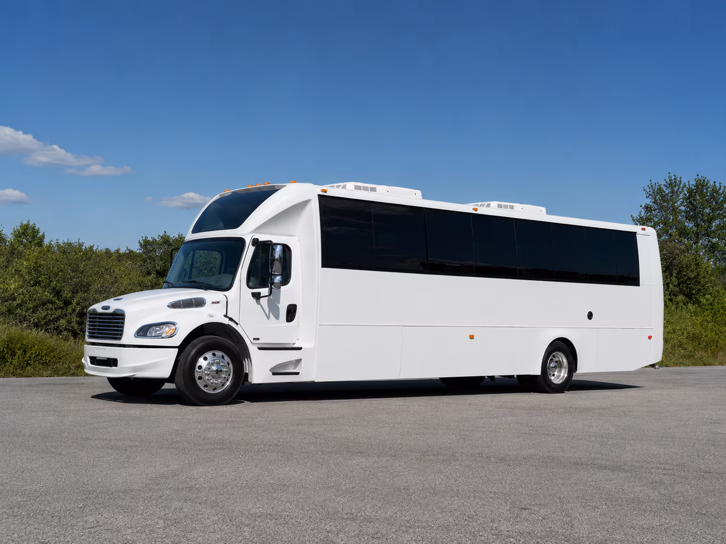 Albuquerque Private Event Transportation party bus exterior