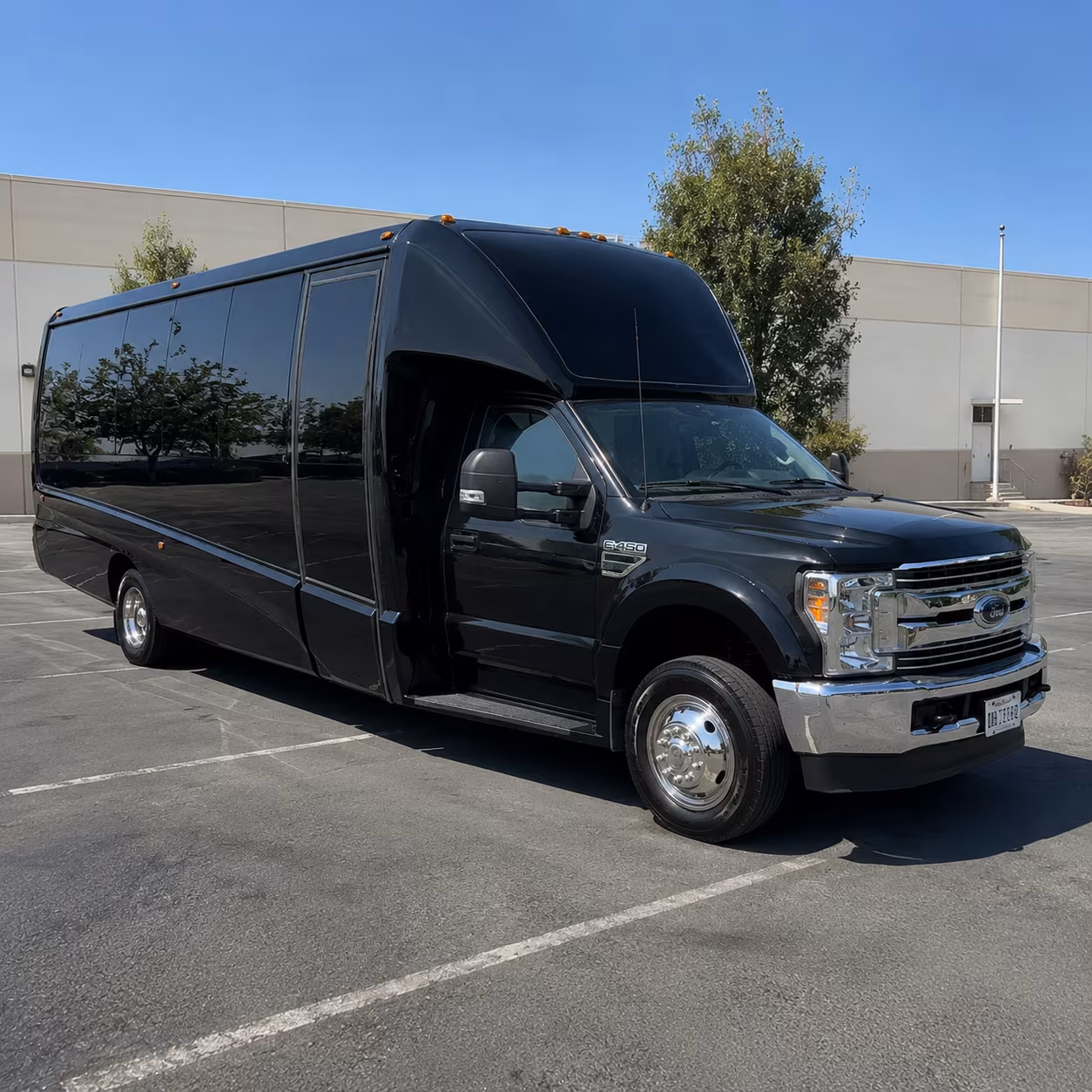 Albuquerque Private Event Transportation party bus exterior