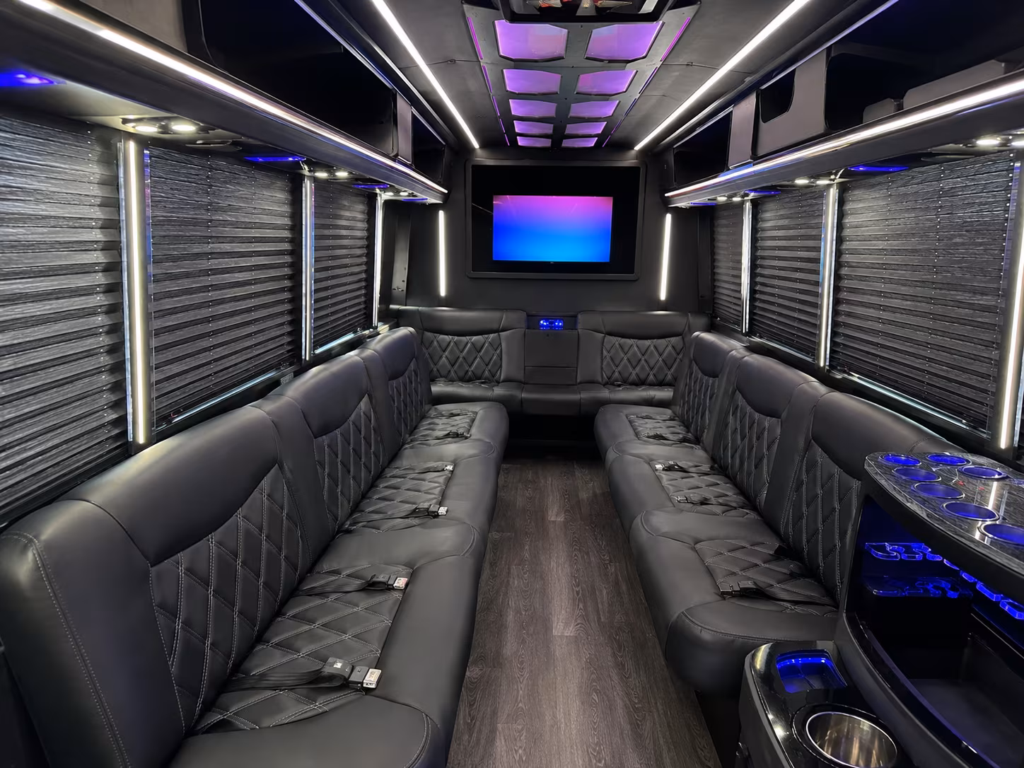 Albuquerque Sporting Event Transportation party bus exterior