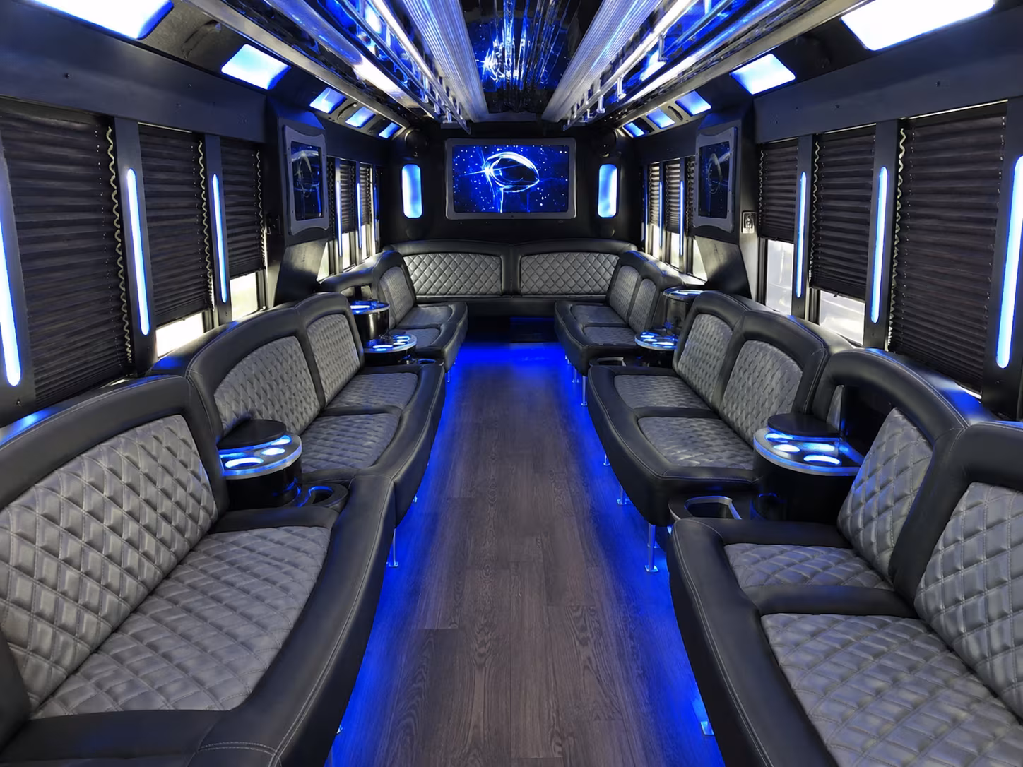 Albuquerque Wedding Transportation party bus exterior