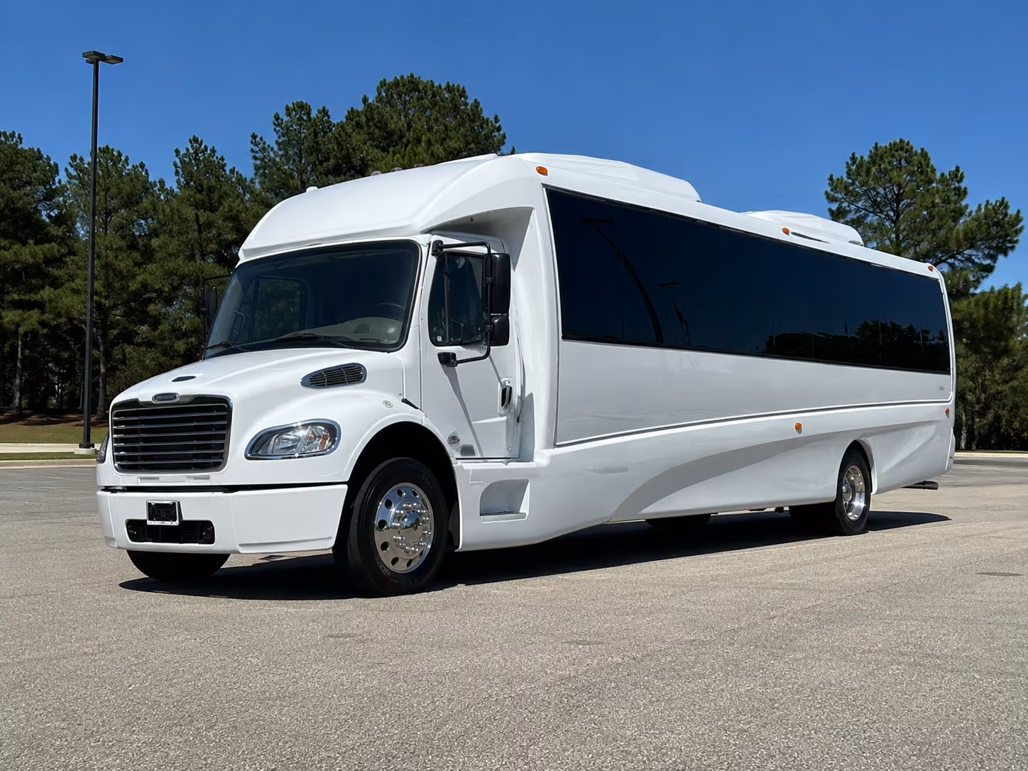 Albuquerque Wedding Transportation party bus exterior