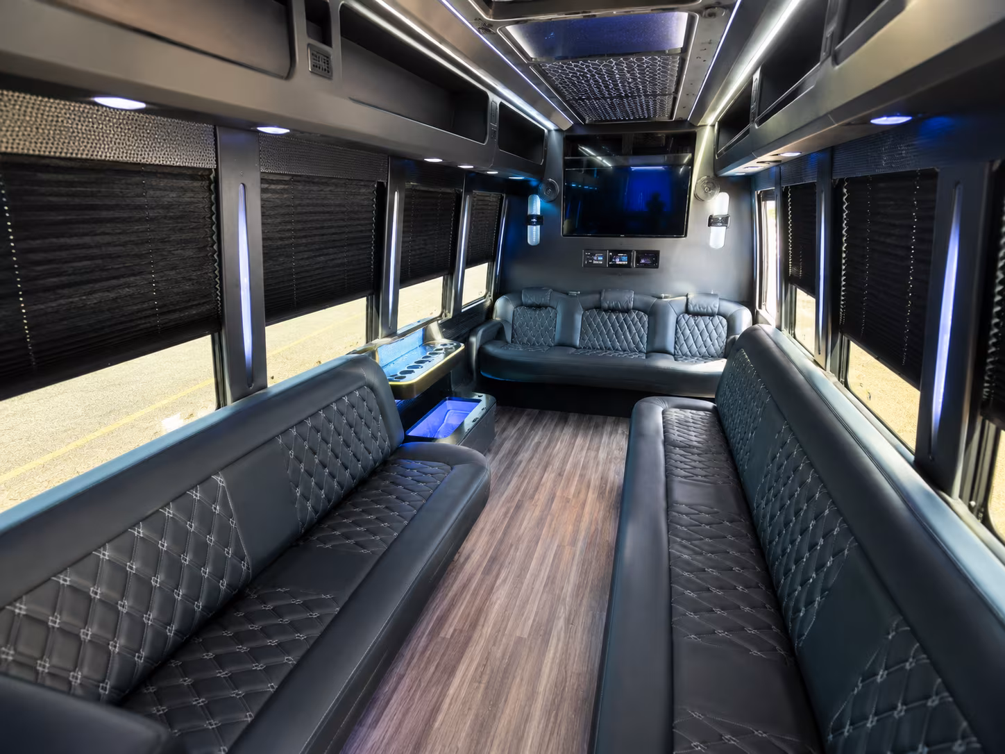 Albuquerque Winery Tour & Pub Crawl Transportation party bus exterior